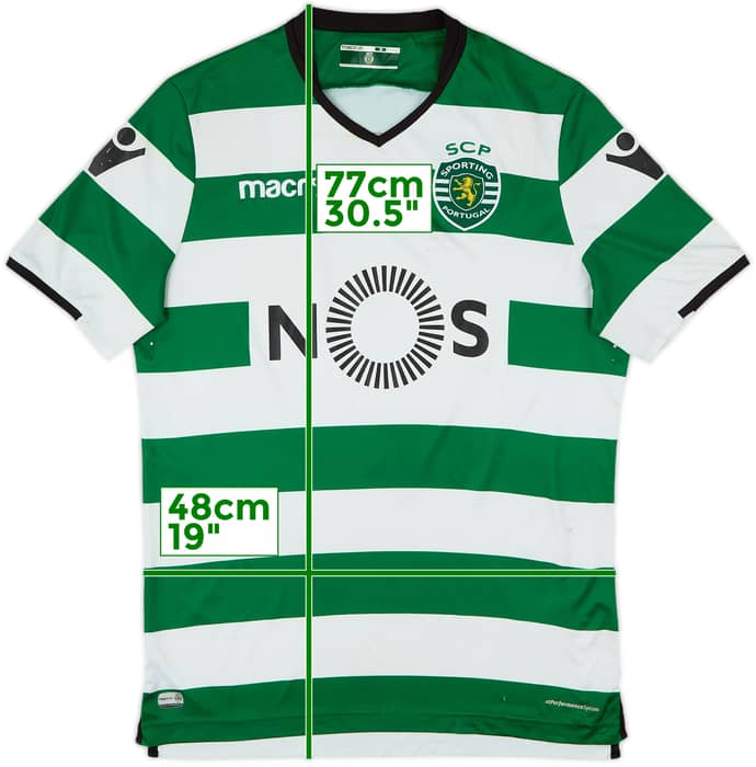 2017-18 Sporting CP Home Shirt - 5/10 - (M)