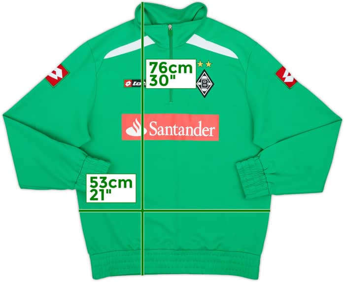 2010-11 Borussia Monchengladbach Lotto 1/4 Zip Training Top - 8/10 - (L)
