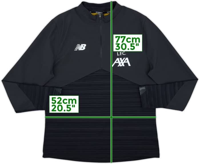 2019-20 Liverpool New Balance 1/4 Zip Training Top - 8/10 - (L)