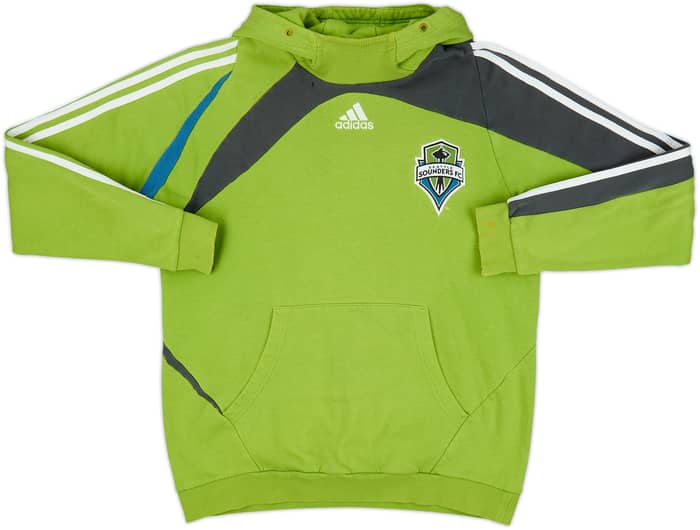2009-10 Seattle Sounders adidas Hooded Sweat Top - 5/10 - (M/L)