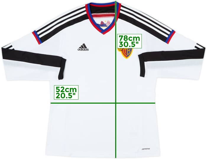 2014-15 FC Basel Authentic Away L/S Shirt - 7/10 - (L)