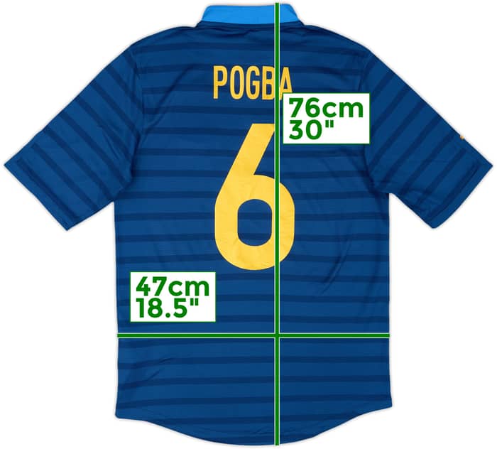 2012-13 France Home Shirt Pogba #6 - 8/10 - (S)
