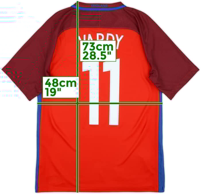 2016-17 England Away Shirt Vardy #11 - 8/10 - (S)