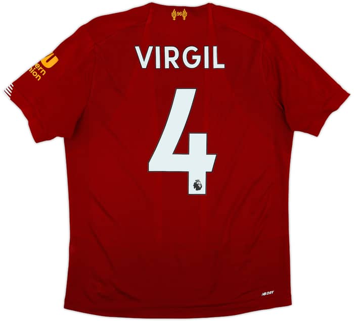 2019-20 Liverpool Home Shirt Virgil #4 - 6/10 - (S)