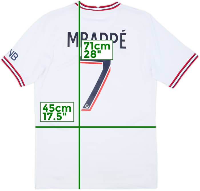 2021-22 Paris Saint-Germain Fourth Shirt Mbappe #7 - 7/10 - (S)