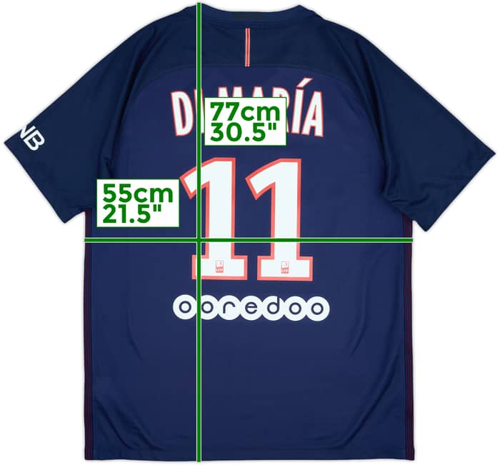 2016-17 Paris Saint-Germain Home Shirt Di Maria #11 - 10/10 - (L)