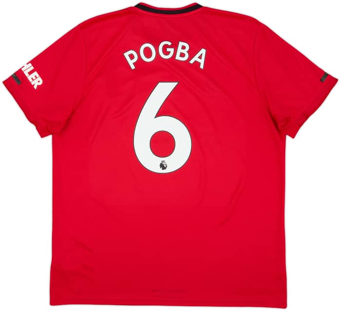 2019-20 Manchester United Home Shirt Pogba #6 - 7/10 - (XL)