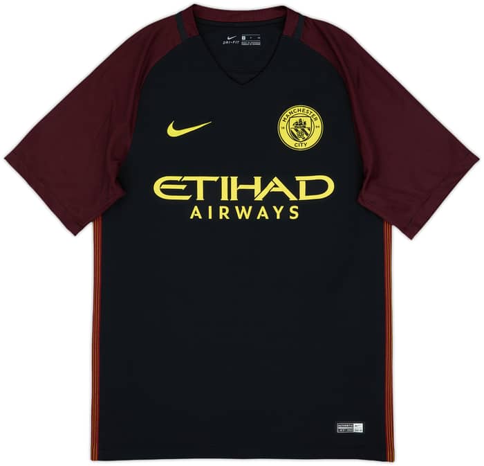 2016-17 Manchester City Away Shirt Kun Aguero #10 - 10/10 - (S)