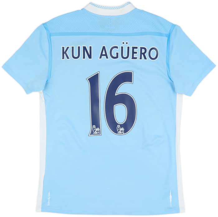 Camiseta de local del Manchester City 2011-12 Kun Aguero #16 - 7/10 - (M)