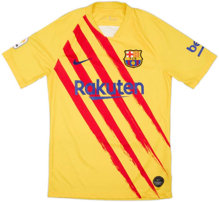 2019-20 Barcelona 'Senyera' Fourth Shirt Messi #10 - 9/10 - (S)