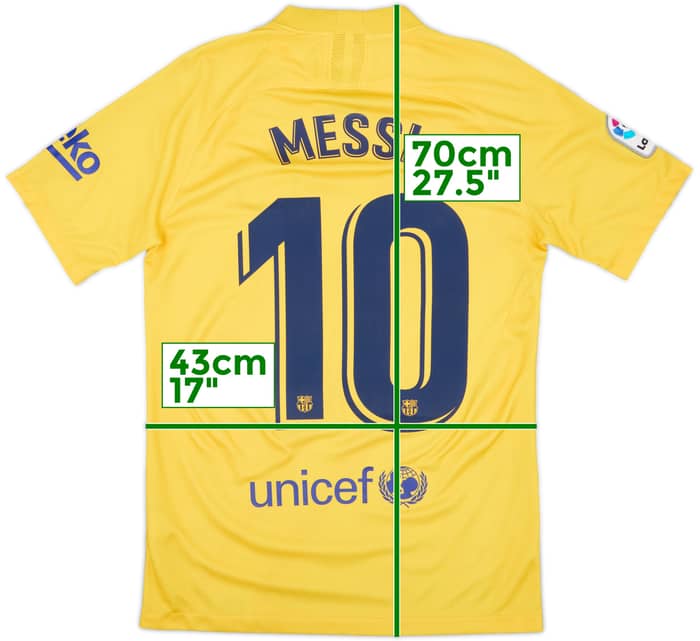 2019-20 Barcelona 'Senyera' Fourth Shirt Messi #10 - 9/10 - (S)