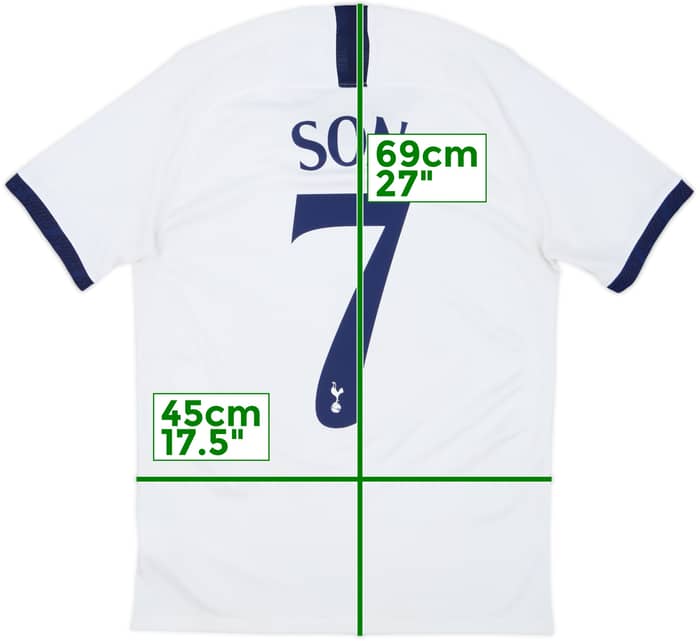 2019-20 Tottenham Home Shirt Son #7 - 8/10 - (S)