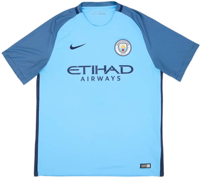 2016-17 Manchester City Home Shirt Kun Aguero #10 - 8/10 - (L)