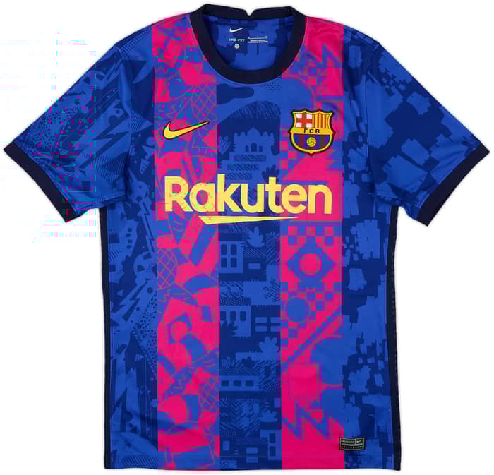 2021-22 Barcelona Third Shirt Pedri #16 - 9/10 - (S)