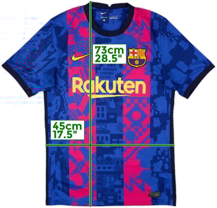 2021-22 Barcelona Third Shirt Pedri #16 - 9/10 - (S)