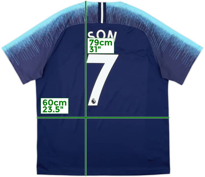 2018-19 Tottenham Away Shirt Son #7 - 9/10 - (XL)