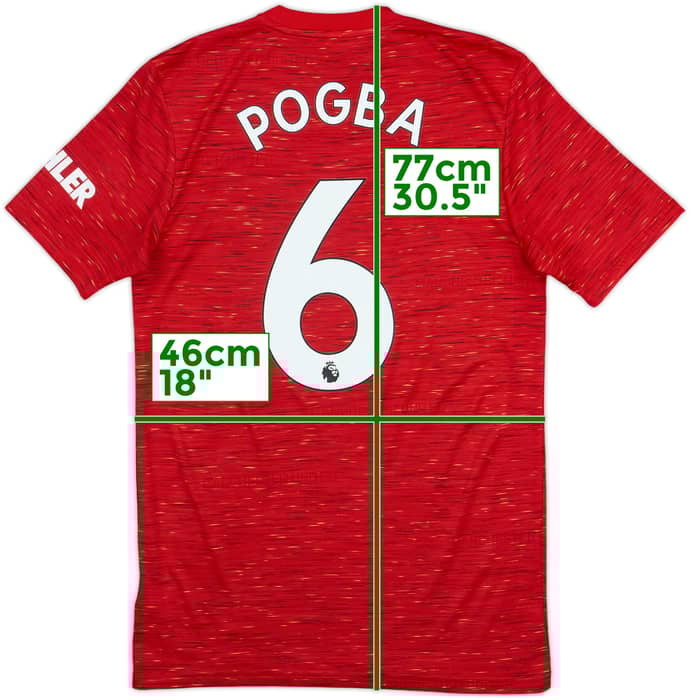 2020-21 Manchester United Home Shirt Pogba #6 - 10/10 - (S)