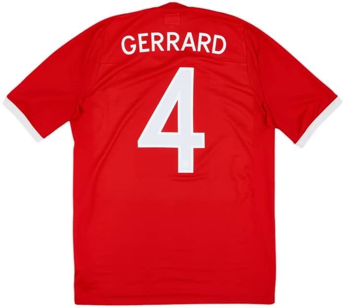 2010-11 England Away Shirt Gerrard #4 - 8/10 - (M)