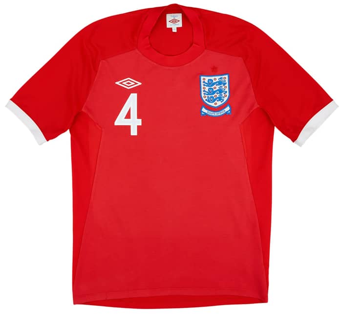 2010-11 England Away Shirt Gerrard #4 - 8/10 - (M)