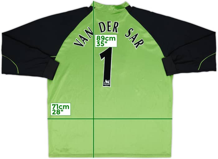 2003-05 Fulham GK Shirt Van Der Sar #1 - 8/10 - (XXL)