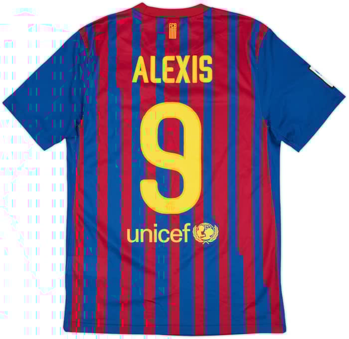 2011-12 Barcelona Home Shirt Alexis #9 - 5/10 - (S)