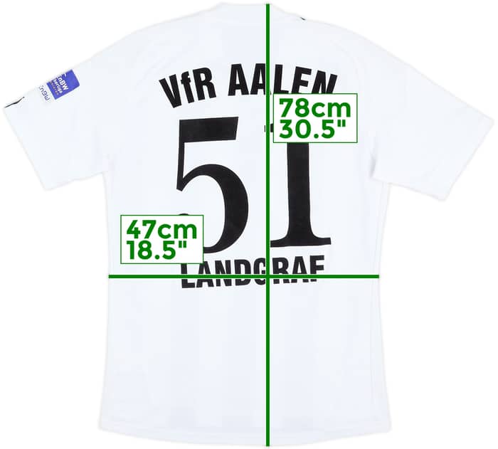 2011-12 VFR Aalen Match Issue GK/Home Shirt Landgraf #51