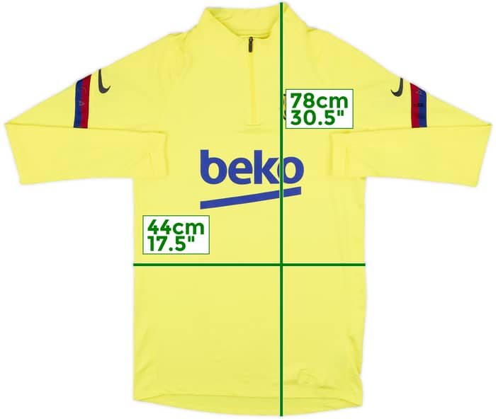 2020-21 Barcelona Nike 1/4 Zip Drill Top - 10/10 - (S)