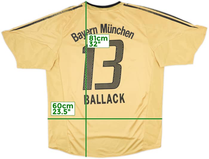 2004-05 Bayern Munich Away Shirt Ballack #13 - 6/10 - (XL)