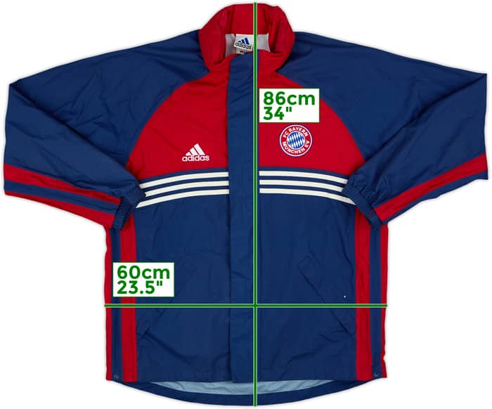 1998-00 Bayern Munich adidas Hooded Rain Jacket - 8/10 - (M/L)