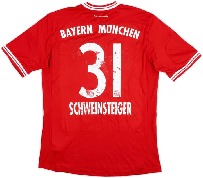 2013-14 Bayern Munich Home Shirt Schweinsteiger #31 - 5/10 - (XL.Boys)