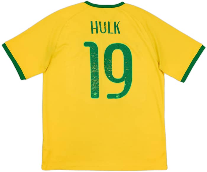 2014-15 Brazil Home Shirt Hulk #19 - 5/10 - (XL)