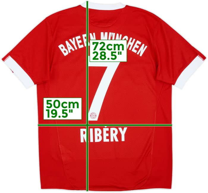 2009-10 Bayern Munich Home Shirt Ribery #7 - 8/10 - (XL.Boys)