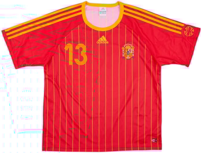 2006-08 Spain Basic Home Shirt A.Iniesta #13 - 10/10 - (L)
