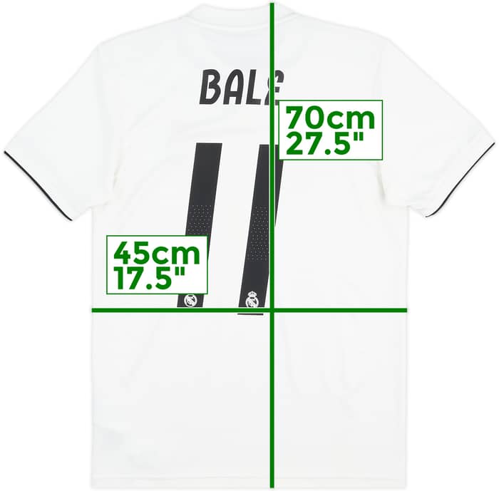 2018-19 Real Madrid Home Shirt Bale #11 - 8/10 - (S)