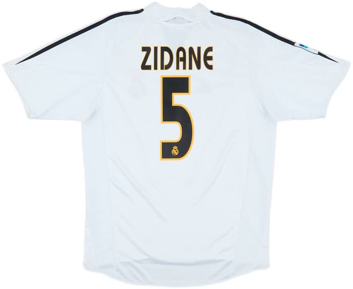 2004-05 Real Madrid Home Shirt Zidane #5 - 6/10 - (M)