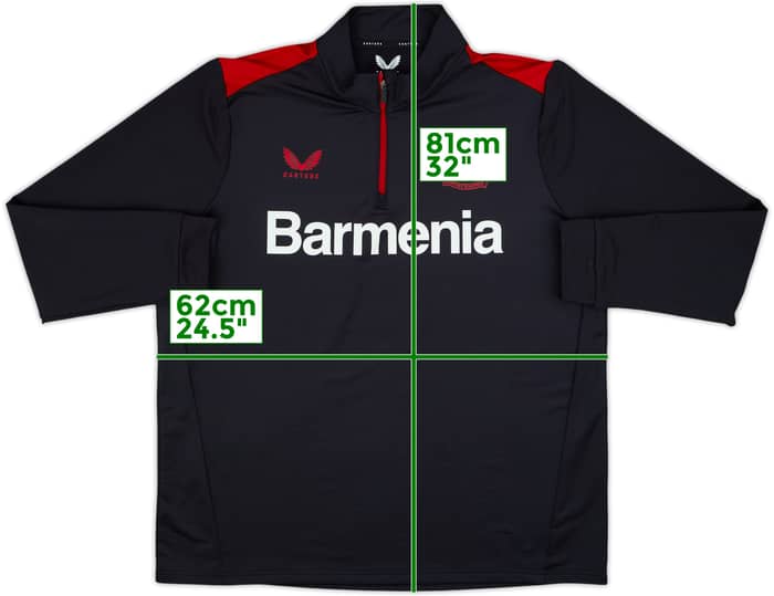 2022-23 Bayer Leverkusen Castore 1/4 Zip Drill Top - 9/10 - (XXL)