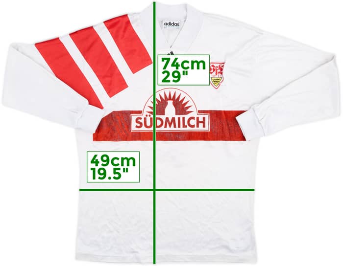 1992-93 Stuttgart Match Issue Home L/S Shirt #2
