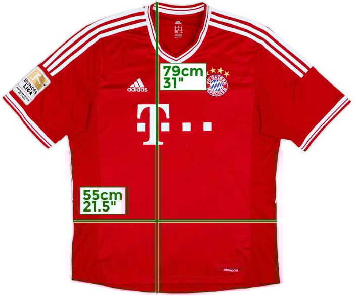 2013-14 Bayern Munich Home Shirt Ribery #7 - 4/10 - (XL)