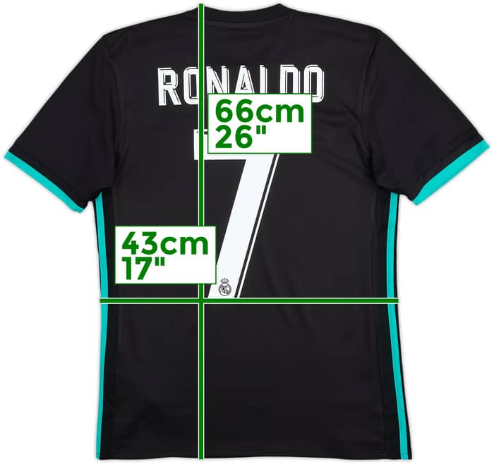 2017-18 Real Madrid Away Shirt Ronaldo #7 - 9/10 - (XS)
