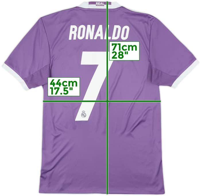 2016-17 Real Madrid Away Shirt Ronaldo #7 - 7/10 - (XS)