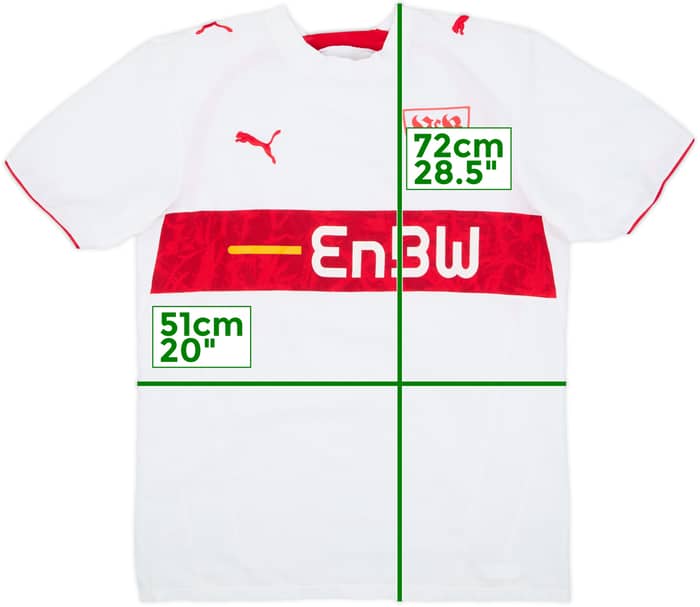 2006-07 Stuttgart Home Shirt - 8/10 - (M)