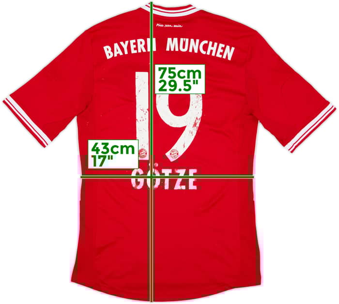 2013-14 Bayern Munich Home Shirt Gotze #19 - 4/10 - (S)