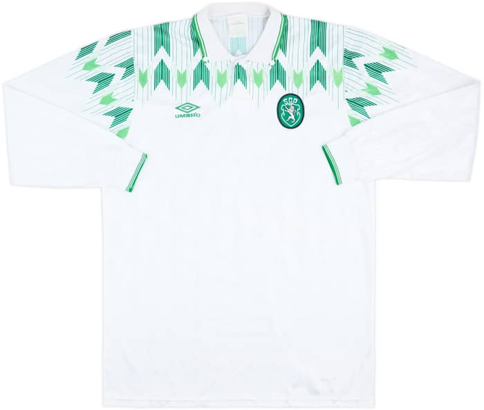 1990-92 Sporting Lisbon Match Issue Away L/S Shirt #4