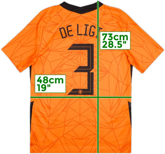 2020-21 Netherlands Home Shirt De Ligt #3 - 10/10 - (M)