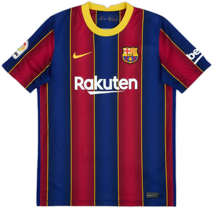 2020-21 Barcelona Home Shirt - 9/10 - (XL.Boys)