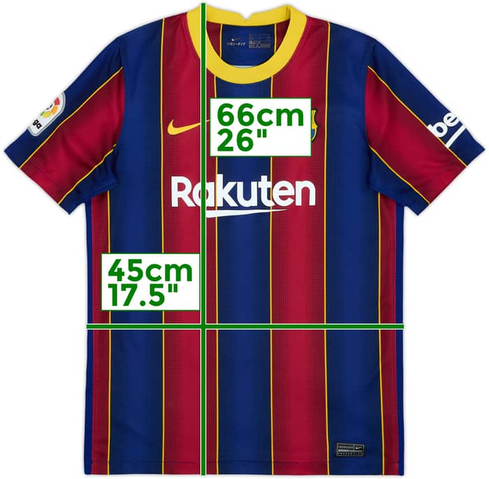 2020-21 Barcelona Home Shirt - 9/10 - (XL.Boys)