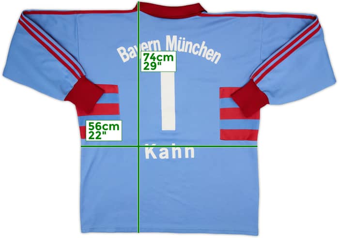 1998-99 Bayern Munich GK Shirt Kahn #1 - 6/10 - (L)
