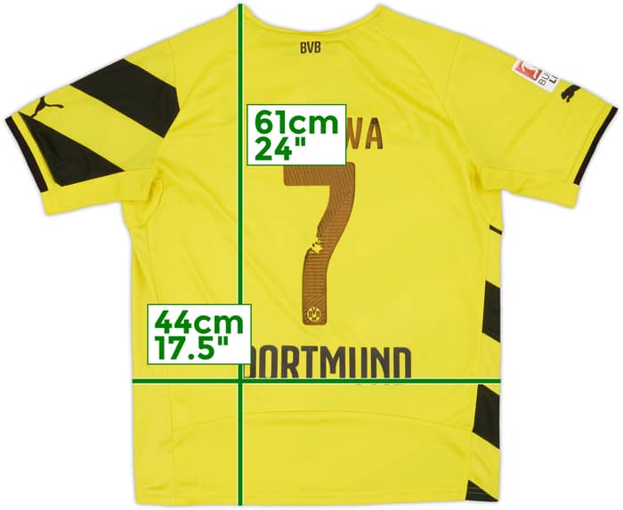 2014-15 Borussia Dortmund Home Shirt Kagawa #7 - 5/10 - (L.Boys)
