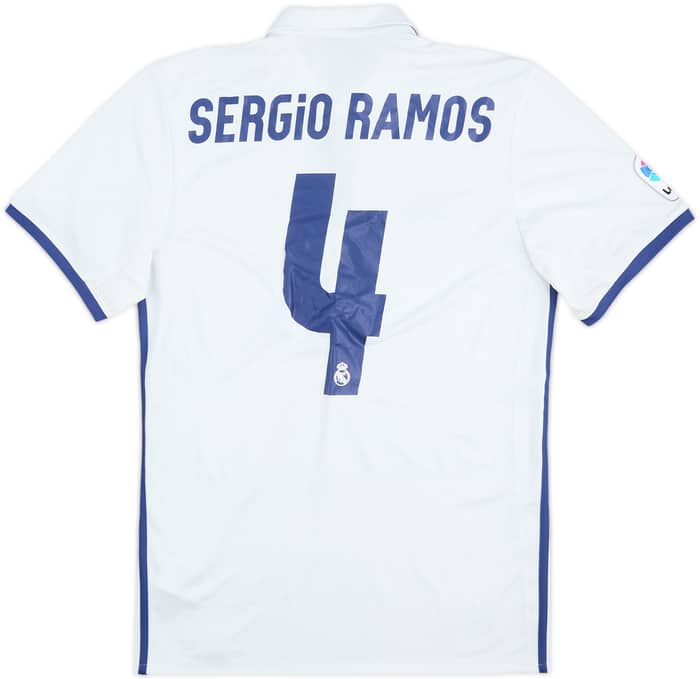 2016-17 Real Madrid Home Shirt Sergio Ramos #4 - 8/10 - (S)