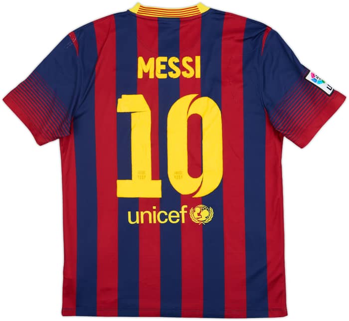 2013-14 Barcelona Home Shirt Messi #10 - 5/10 - (M)